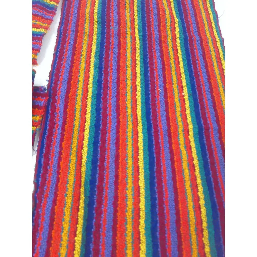 Vintage Colorful Stripe Kitchen Hand Towels Set Of 3